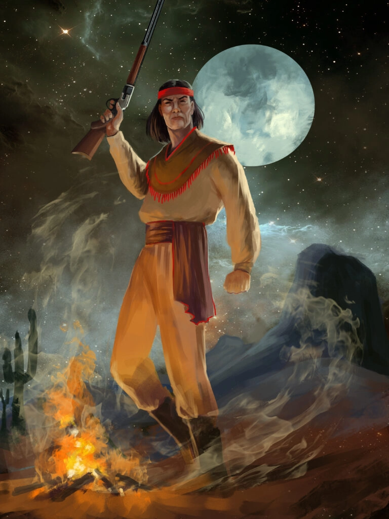 Ilustración de la baraja Guerrero 🪖